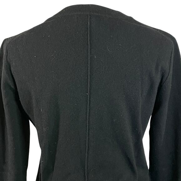 Banana Republic Womens Merino Wool Crewneck Sweater Capsule Luxe Black Small - Picture 3 of 9